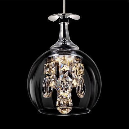 Stunning Glass Crystal Pendant Ceiling Light Fixture