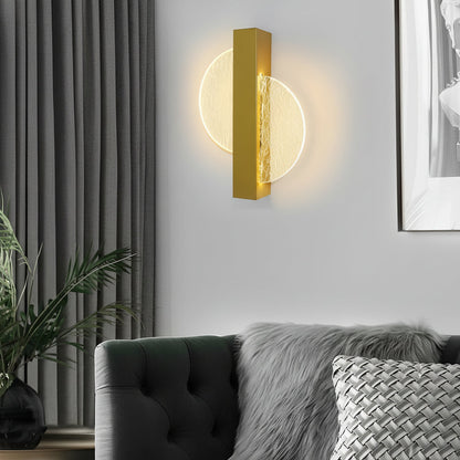 Contemporary LED Wall Light – Sleek Glass Bedroom Sconce