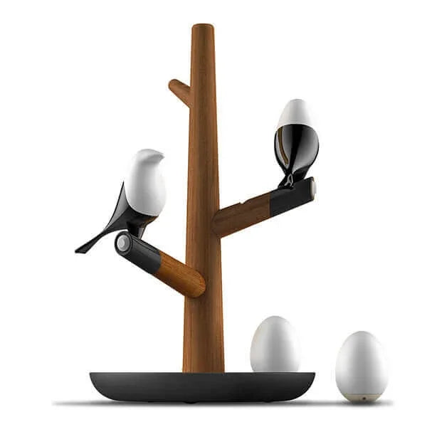 Smart Wood Table Lamp with Motion Sensor