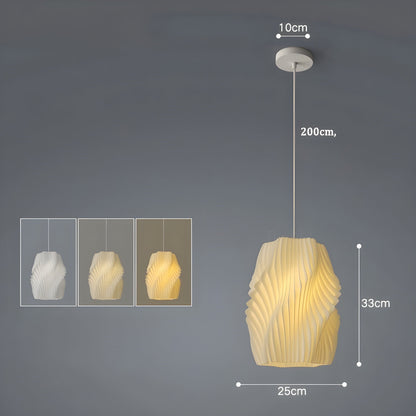 Beautiful 3D Printed Floral Pendant Lamp