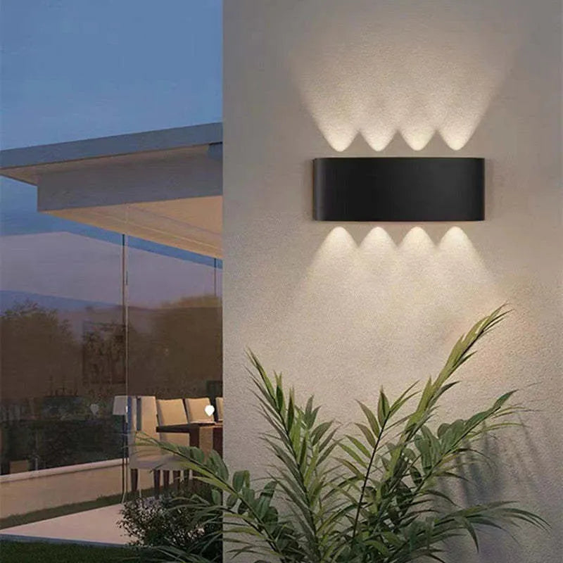 Slim Waterproof Outdoor LED Wall Light