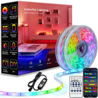Colorful LED Fountain Water Lamp With 5V Adapter