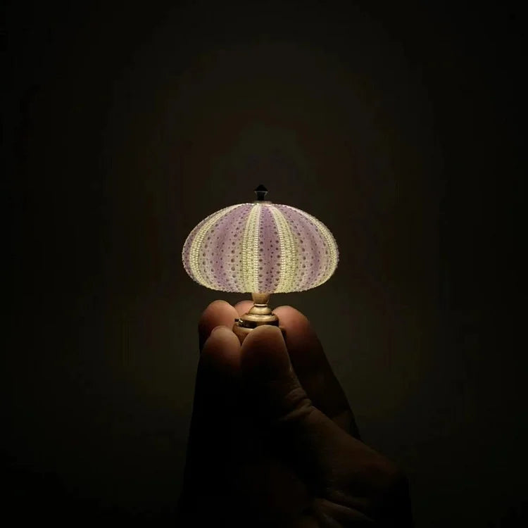 Rustic Coastal Shell Table Lamp
