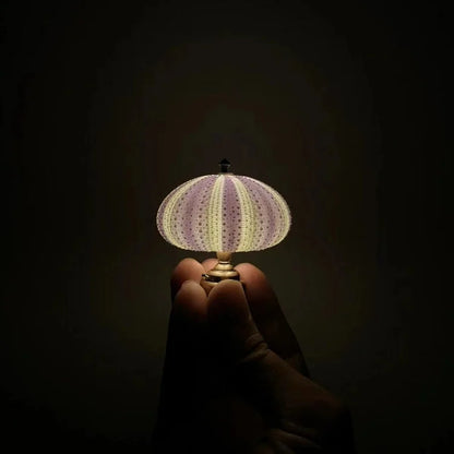 Rustic Coastal Shell Table Lamp