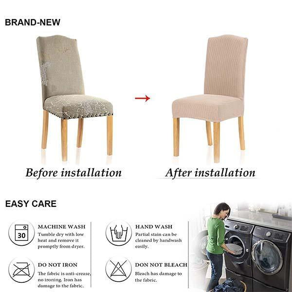 Durable Elastic Seat Cover for Dining Chairs