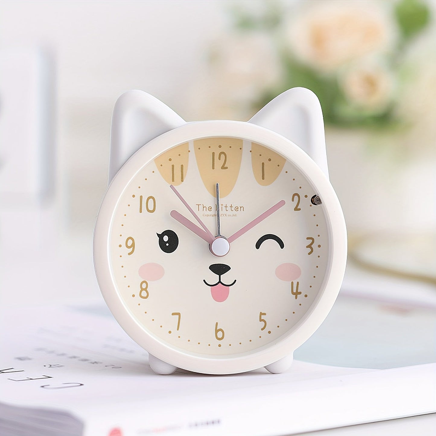 Kids Sleep Clock with Soft Nightlight & Cute Bunny Design