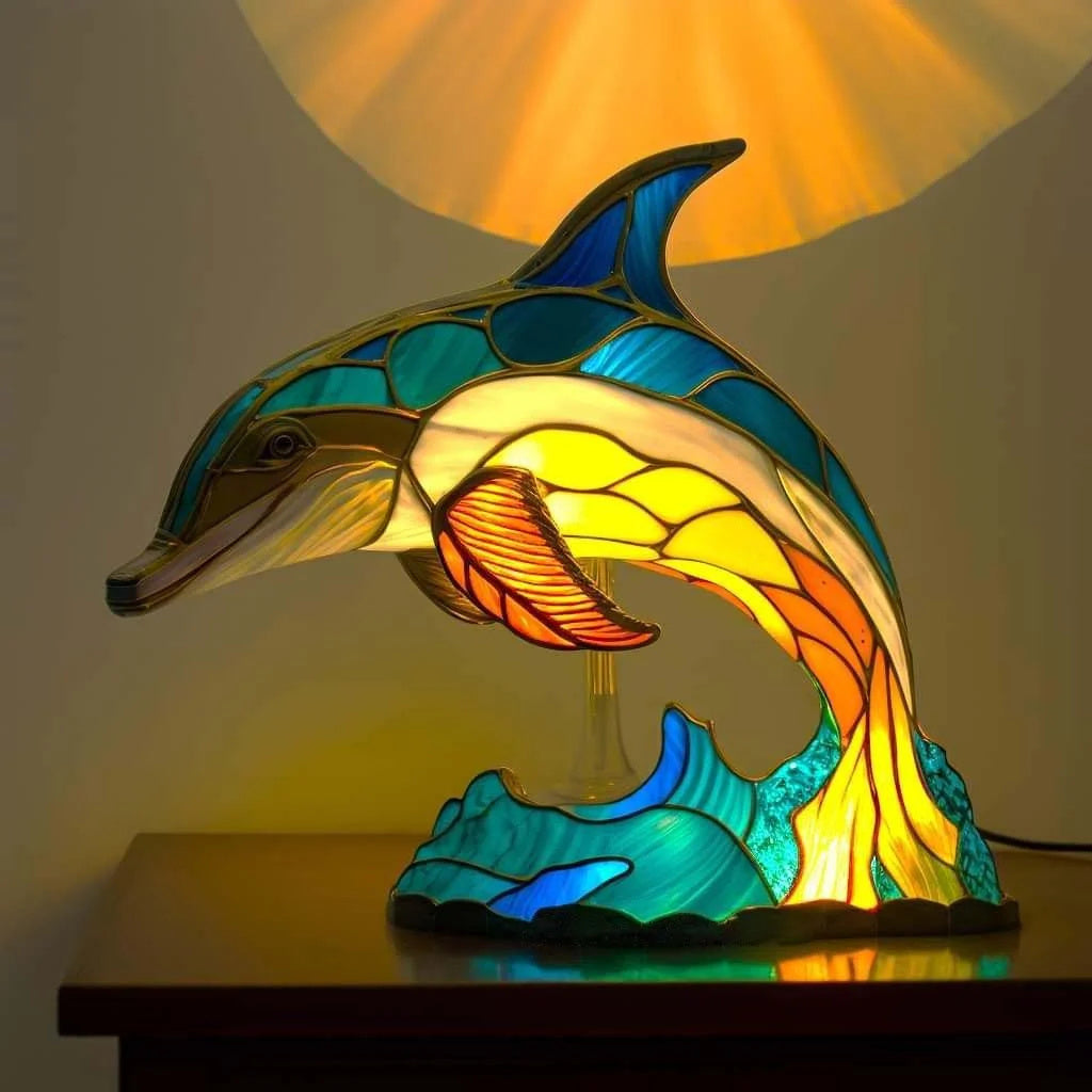 Stylish Animal Print Desk Lamp
