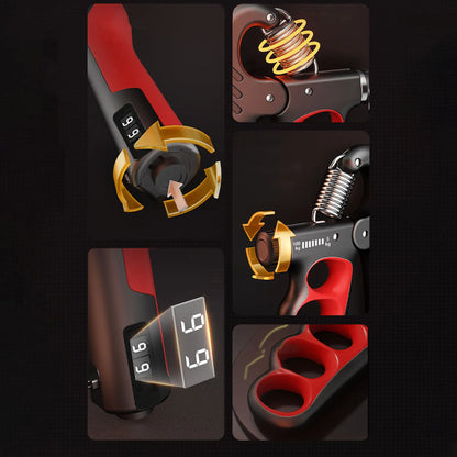 Compact Hand Grip Exerciser with Counter and Non Slip Grip