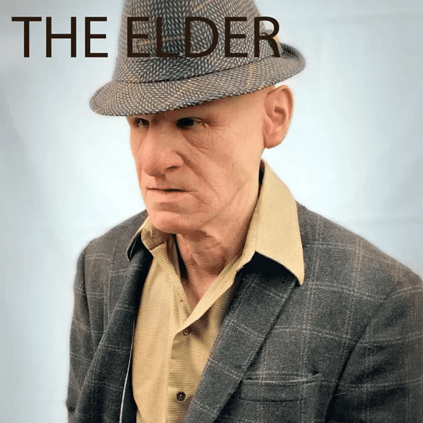 Spooky Old Man Halloween Mask Costume