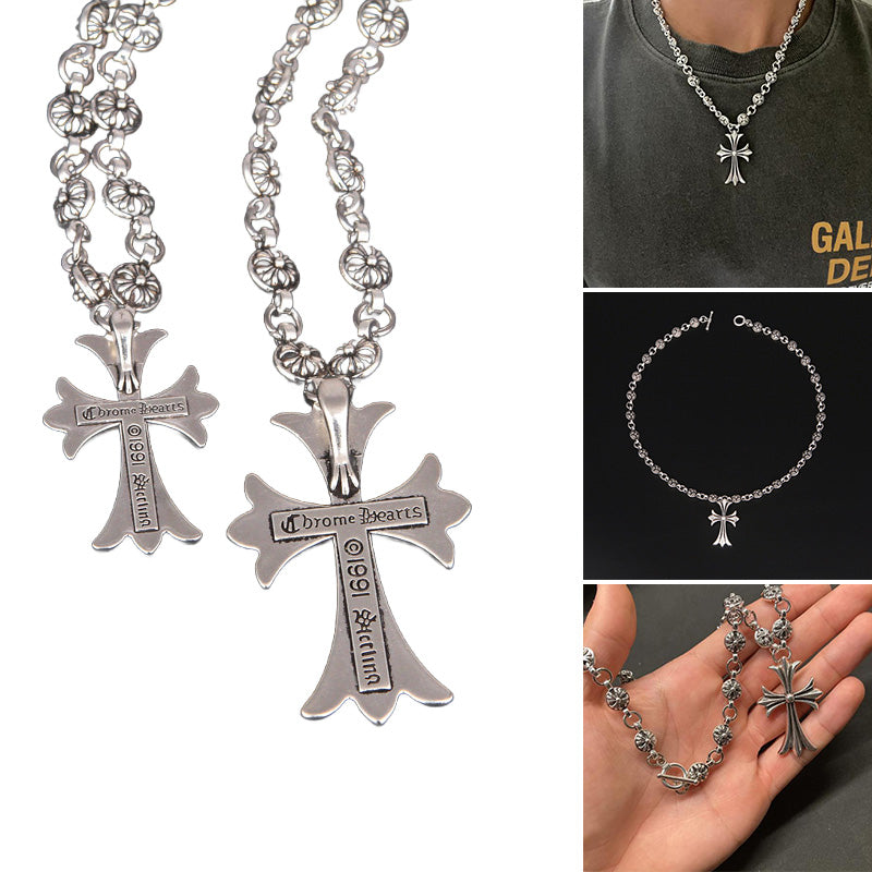 Dark Cross Chain Necklace
