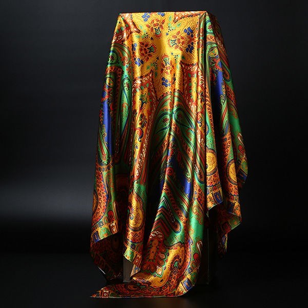 Big Soft Lightweight Square Silk Scarf