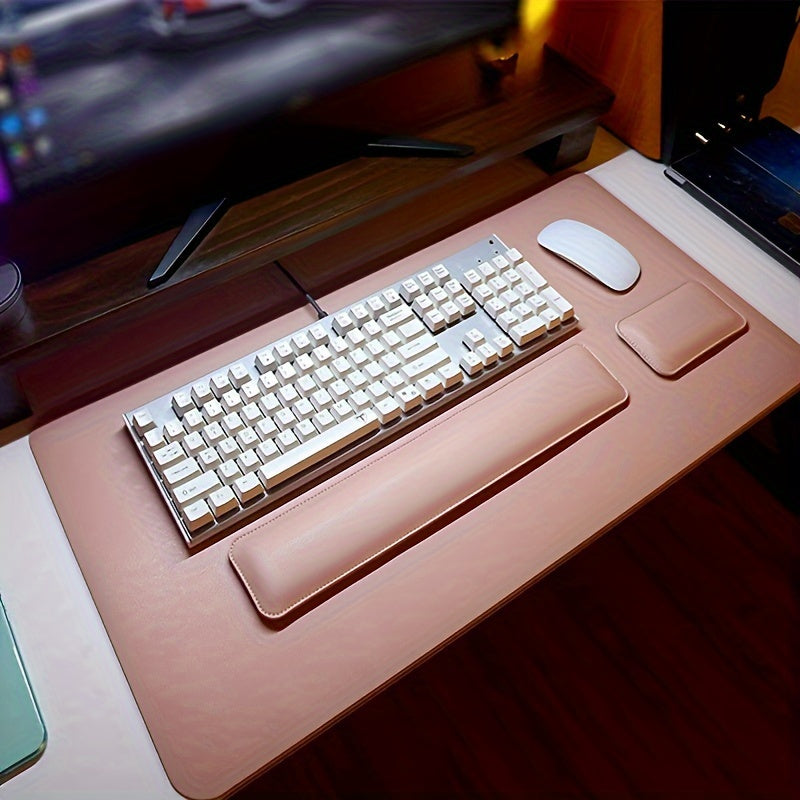 Ergonomic Office Desk Pad Set with Wrist Rests