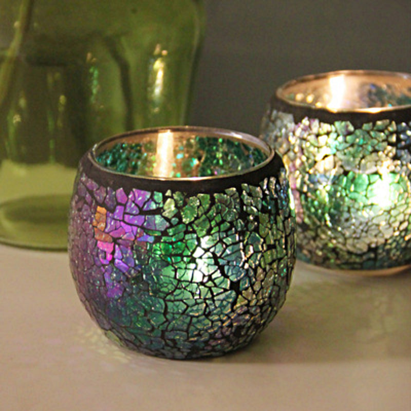 Vintage Glass Candle Tealight Holder