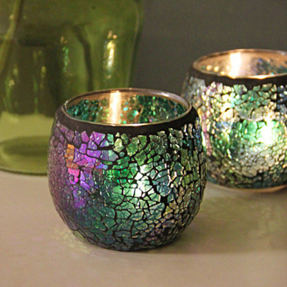 Vintage Glass Candle Tealight Holder