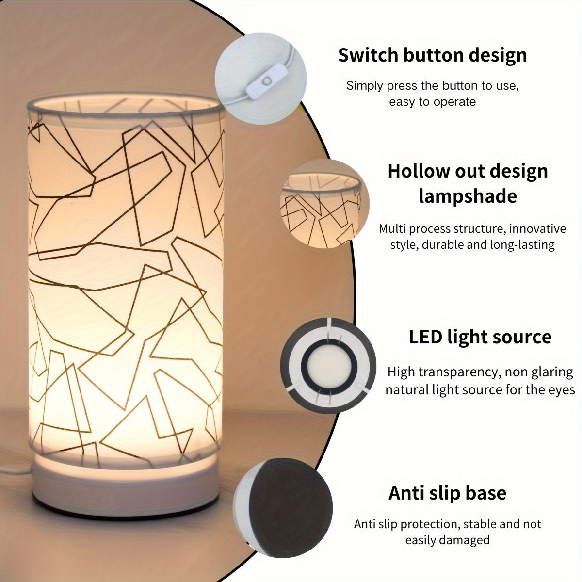 Bright USB Desk Lamp in Sleek Metal Cylinder
