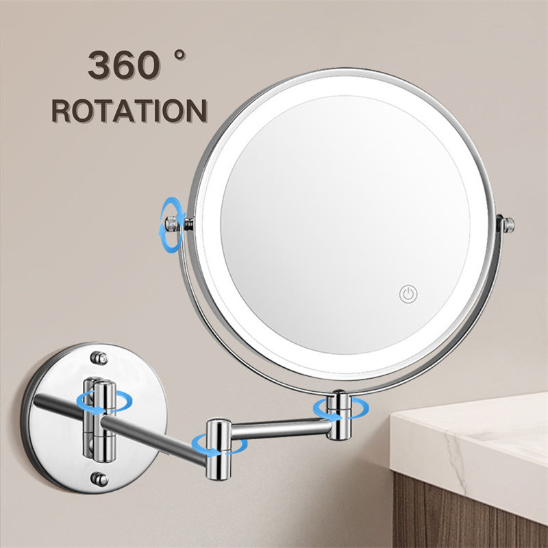 Illuminated Adjustable Bathroom Shaving Mirror