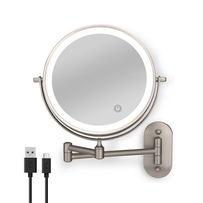 Illuminated Adjustable Bathroom Shaving Mirror