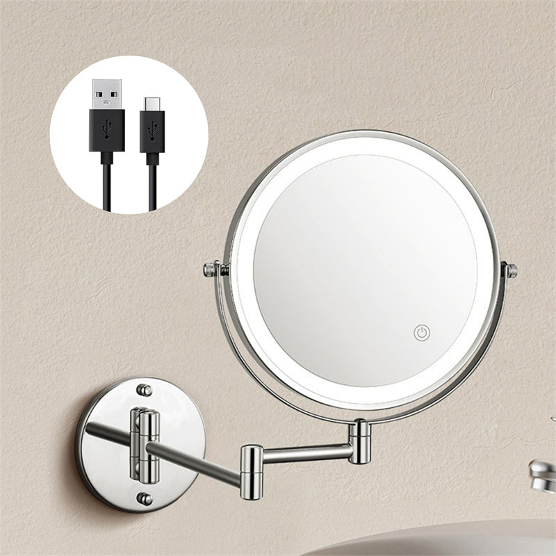 Illuminated Adjustable Bathroom Shaving Mirror