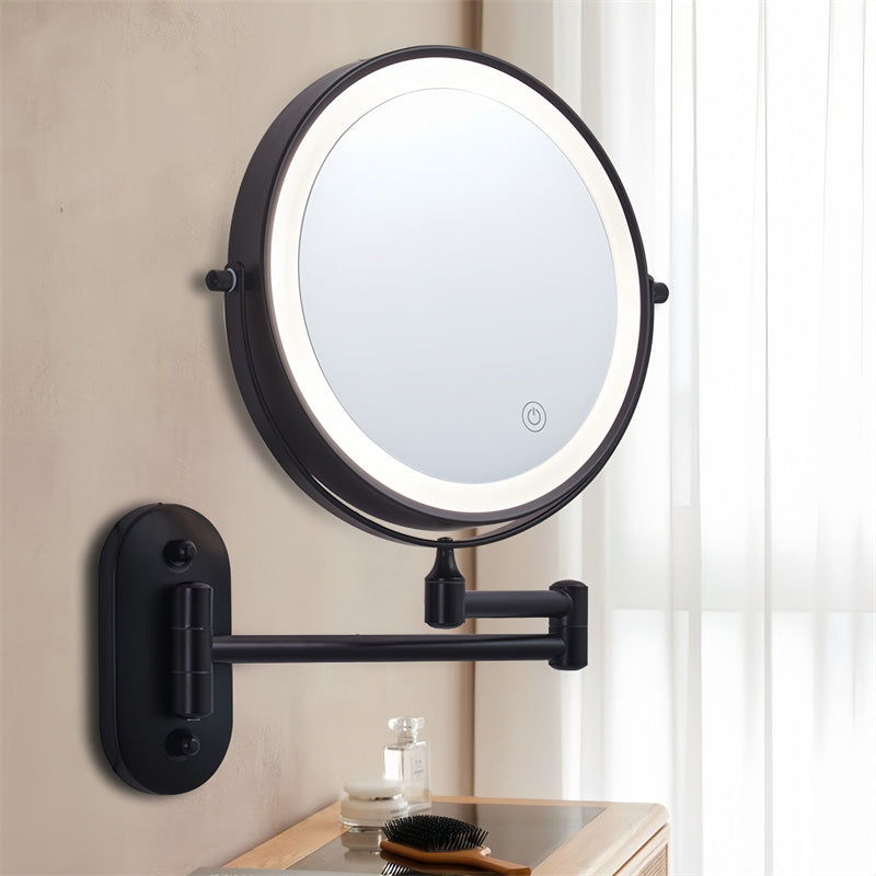 Illuminated Adjustable Bathroom Shaving Mirror