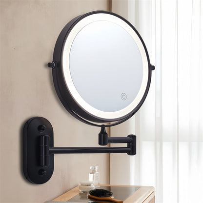 Illuminated Adjustable Bathroom Shaving Mirror
