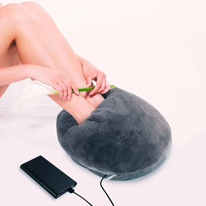 Cozy Electric Foot Warmer with Soft Plush Comfort