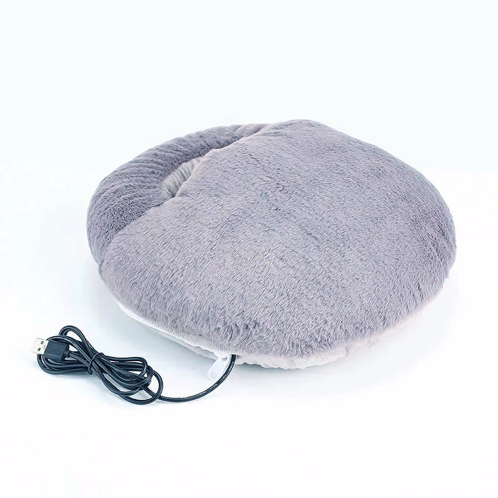 Cozy Electric Foot Warmer with Soft Plush Comfort