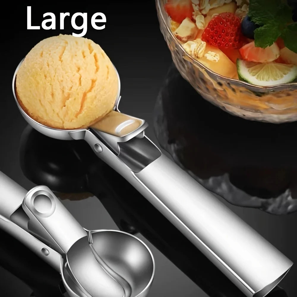 Premium Stainless Steel Ice Cream Scoop