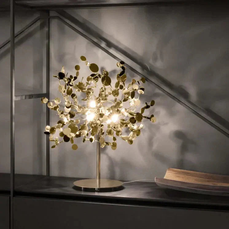 Contemporary Silver Table Night Lamp - Cofik