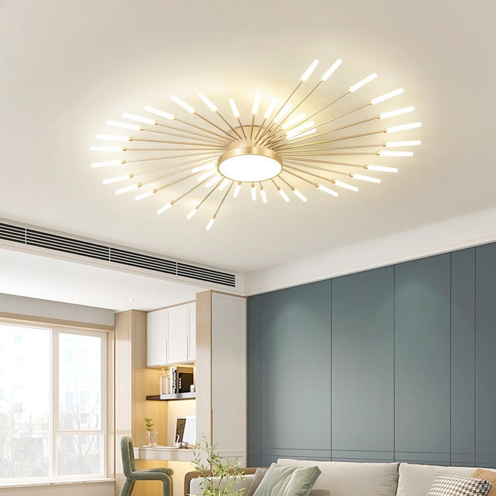 Sleek LED Semi Flush Mount Ceiling Light Fixture