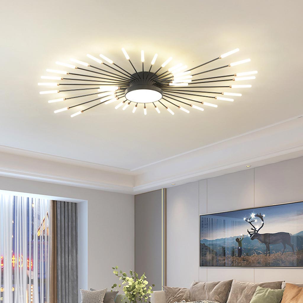 Sleek LED Semi Flush Mount Ceiling Light Fixture