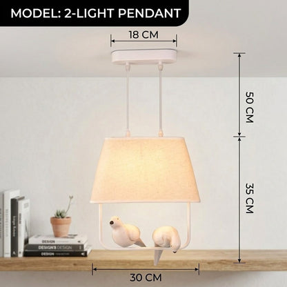 Unique Bird Shaped Vintage Pendant Lamp