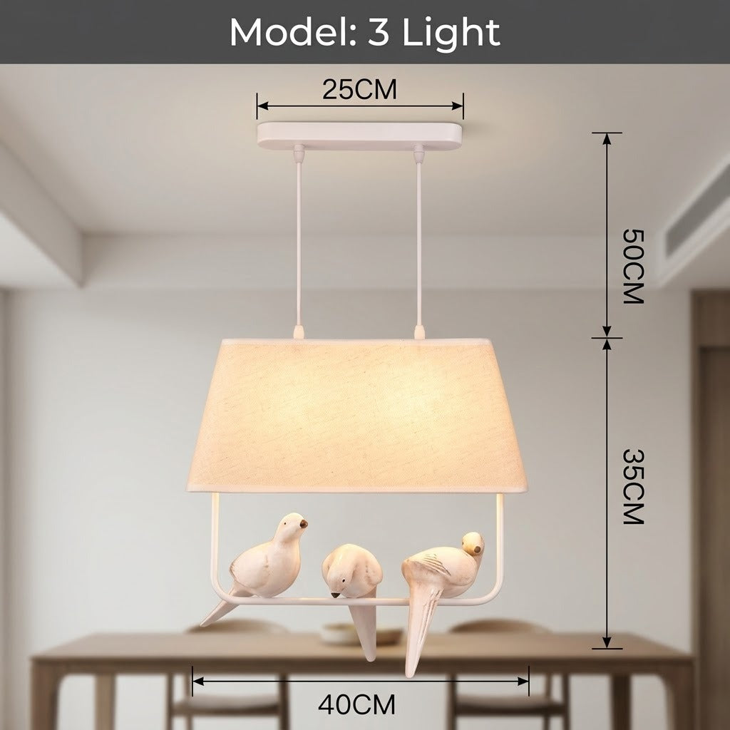 Unique Bird Shaped Vintage Pendant Lamp
