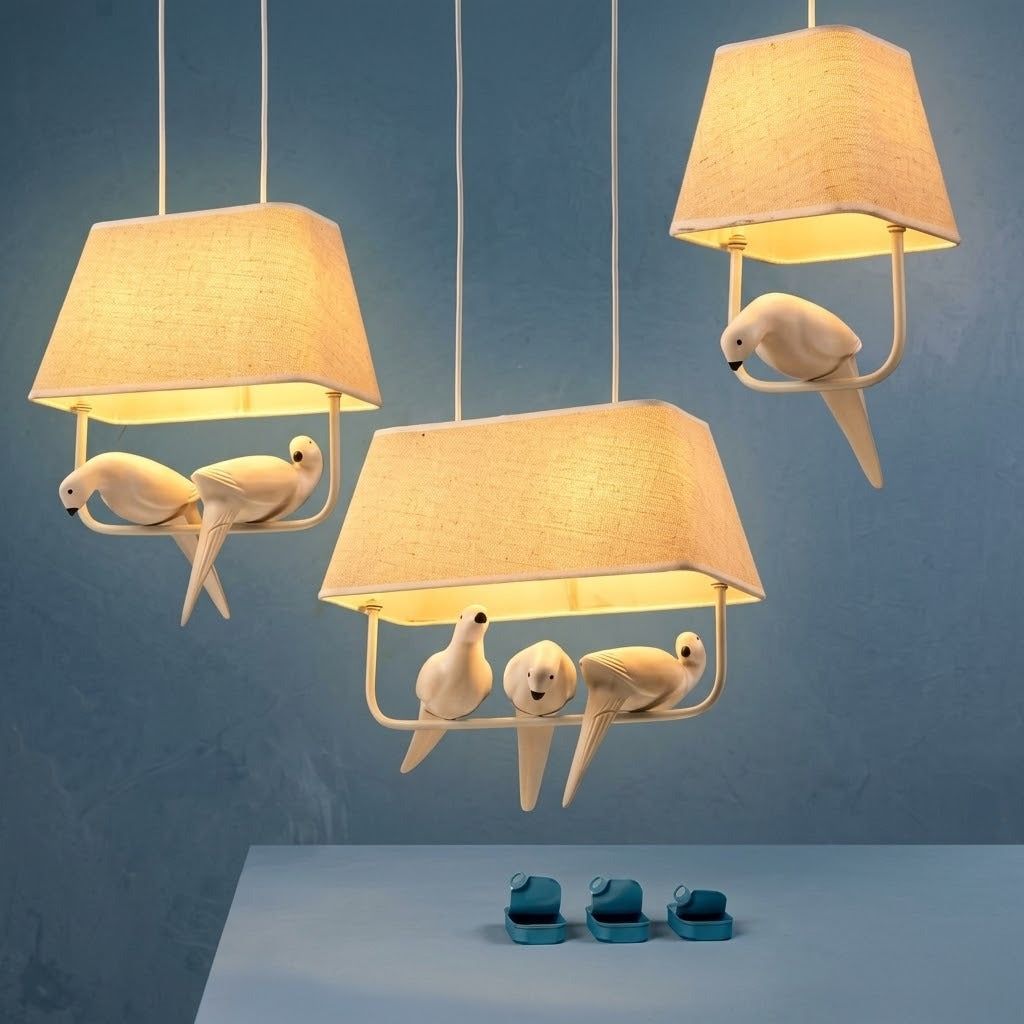 Unique Bird Shaped Vintage Pendant Lamp
