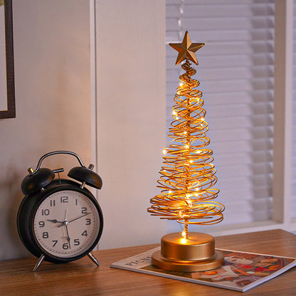 Metal Tree Table Lamp with Bright LED Lights