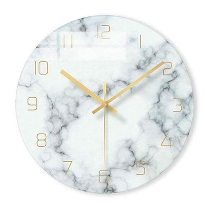 Stylish Marble Effect Wall Clock - Cofik