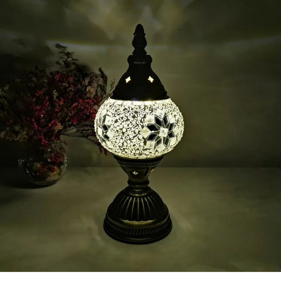 Vibrant Multi-Colored Glass Table Lamp