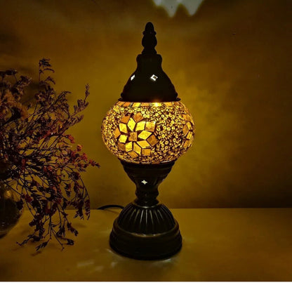 Vibrant Multi-Colored Glass Table Lamp