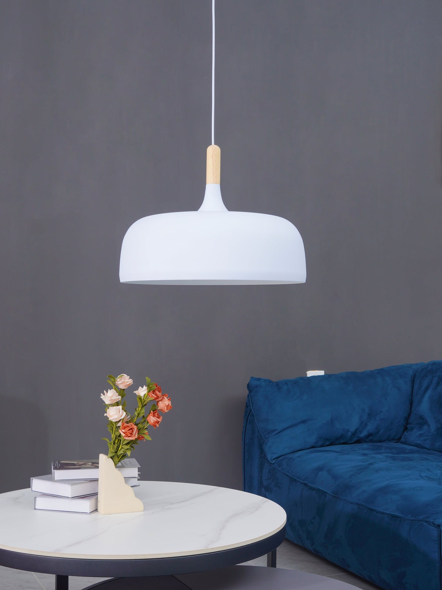 Rustic Wooden Drop Light