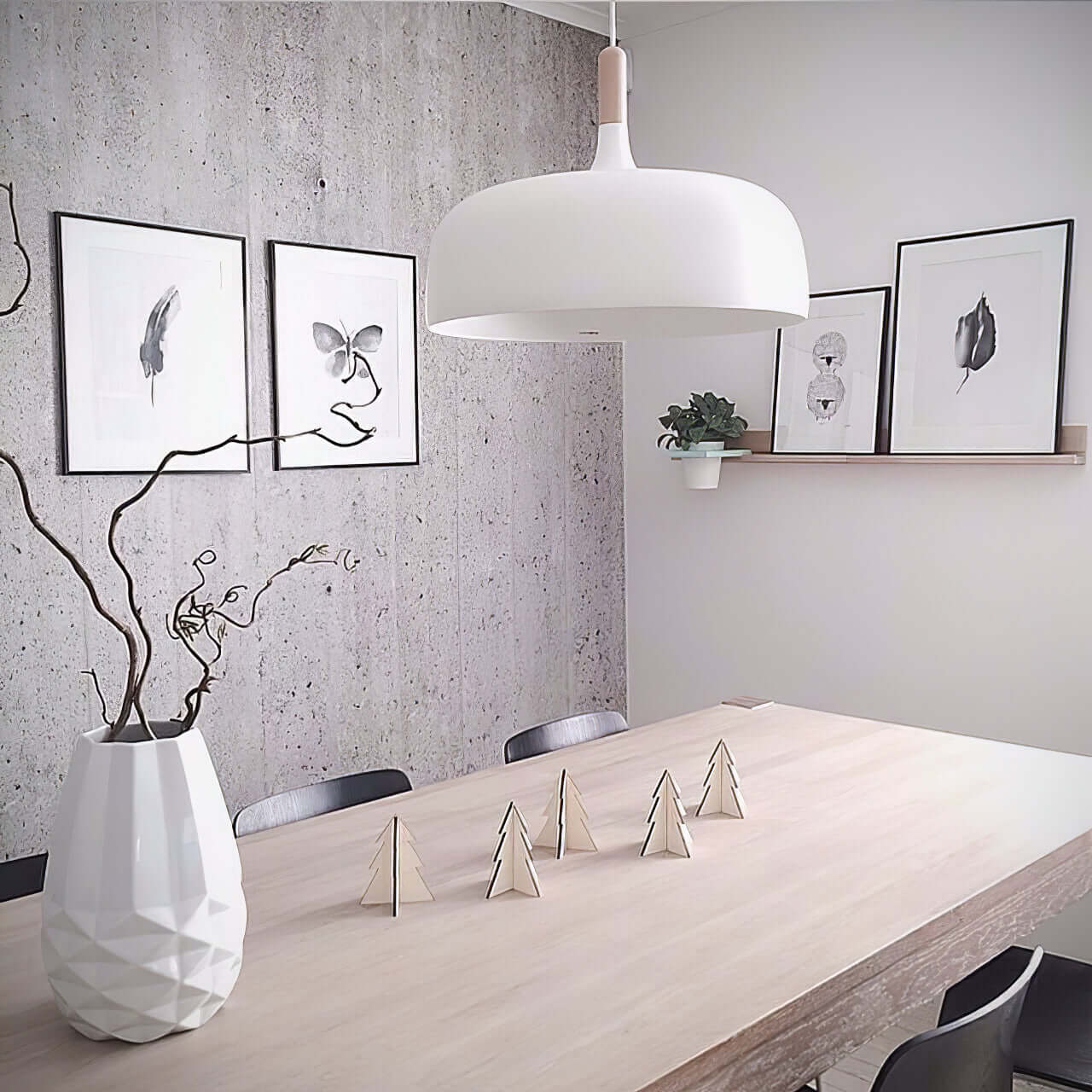 Rustic Wooden Drop Light