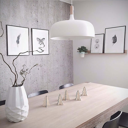Rustic Wooden Drop Light