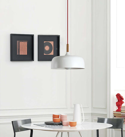 Rustic Wooden Drop Light
