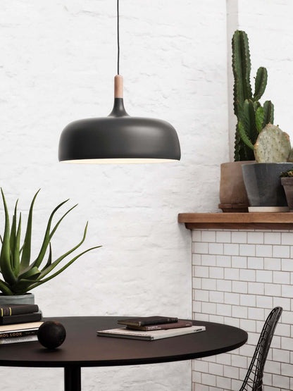 Rustic Wooden Drop Light