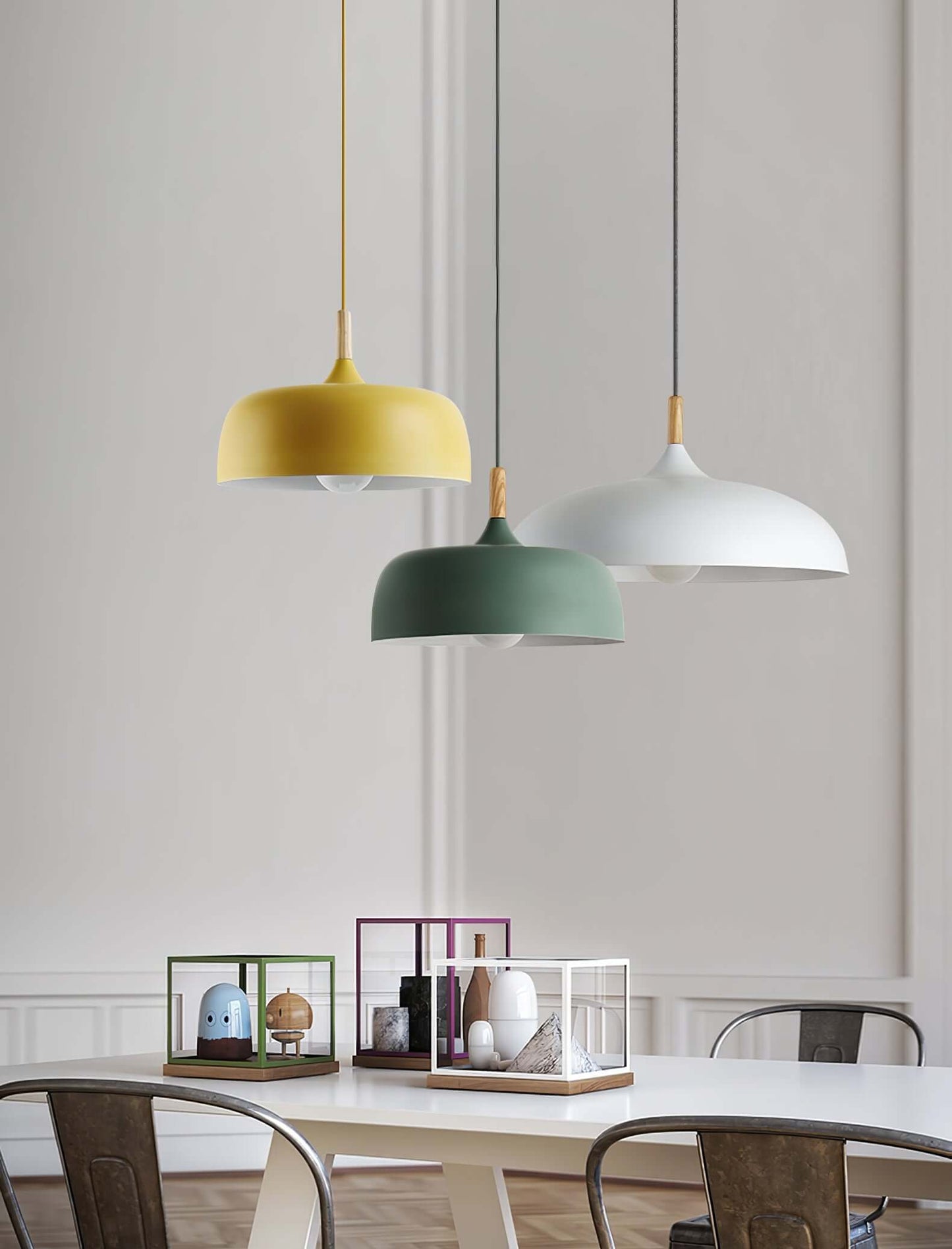 Rustic Wooden Drop Light