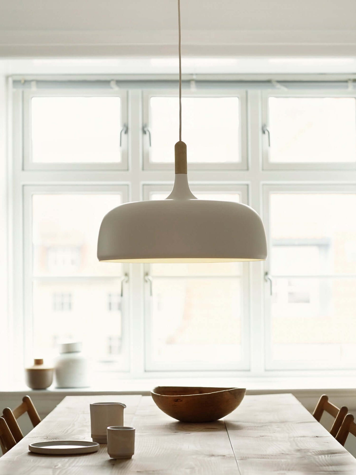 Rustic Wooden Drop Light