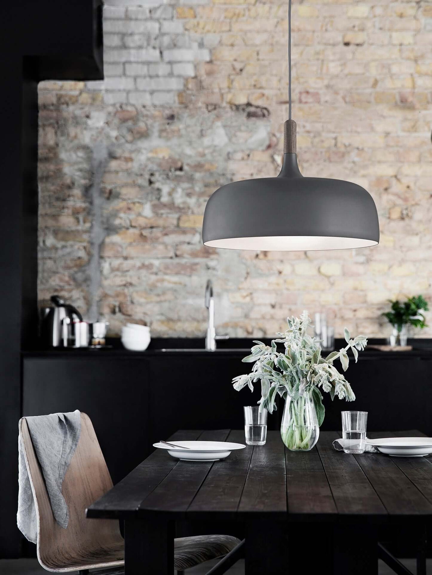 Rustic Wooden Drop Light