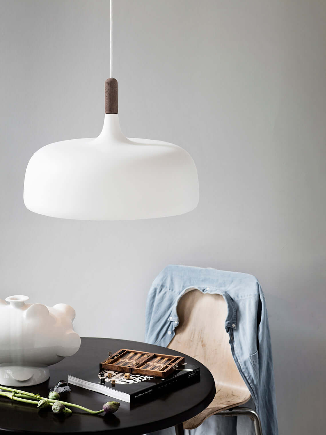 Rustic Wooden Drop Light