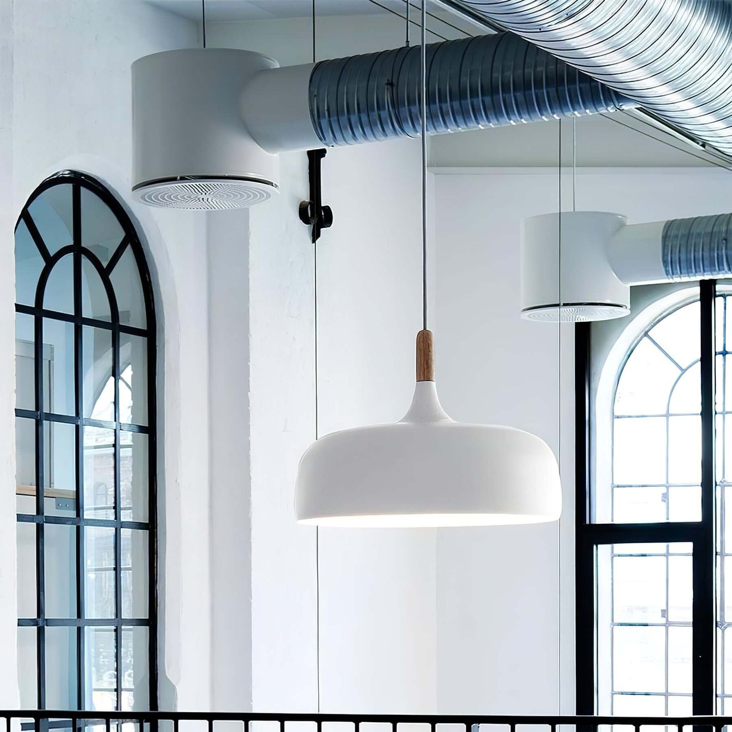 Rustic Wooden Drop Light