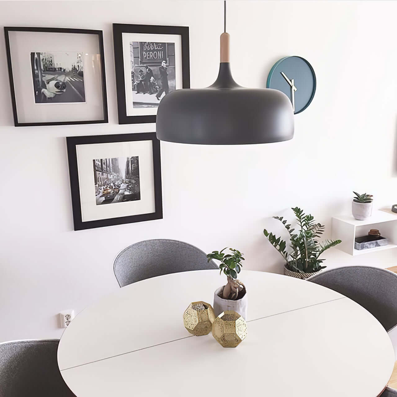 Rustic Wooden Drop Light