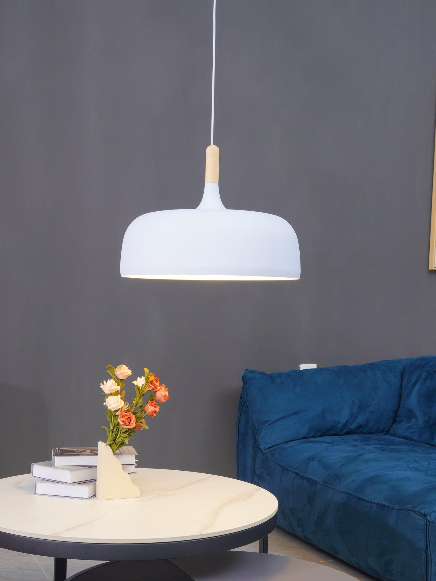 Rustic Wooden Drop Light
