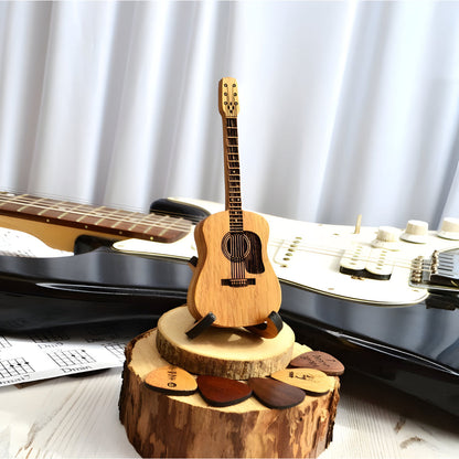 Wooden Guitar Pick Holder Case - Cofik